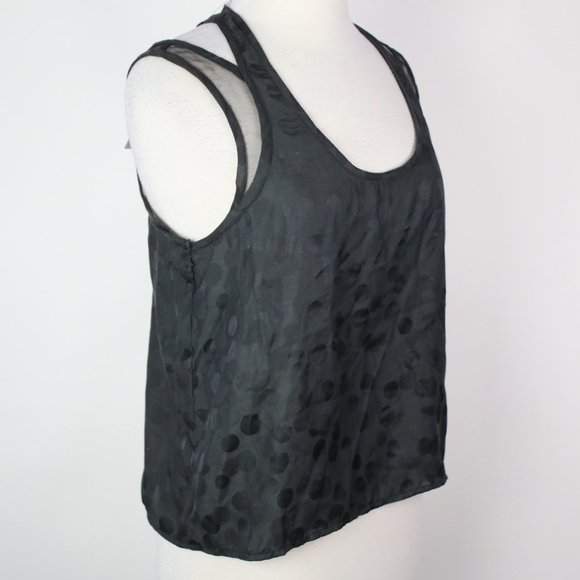 NWT Buffalo David Bitton Womens Medium Dotted Sleeveless Top - Picture 2 of 5